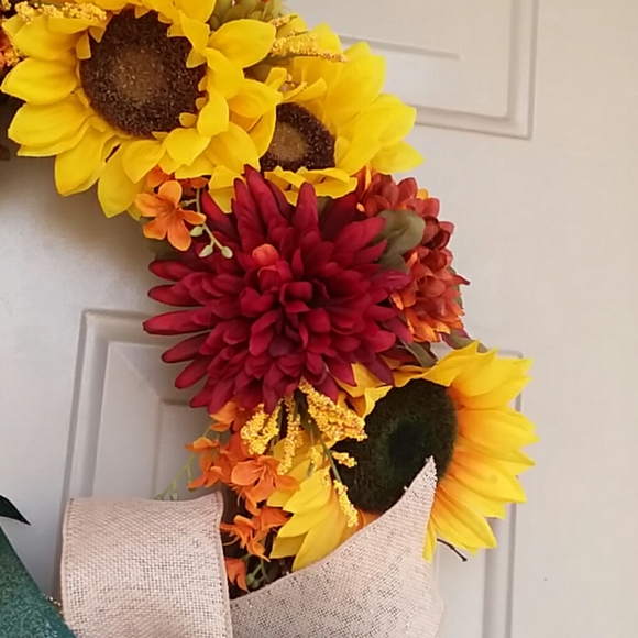 Sunflower Wreath by Wreathy Wonders - Picture 6 of 6